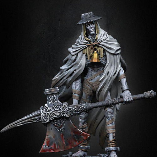 Giant Keeper Undead Miniature: Axe-Wielding Sentinel, Dragun Studios (53mm/102mm)