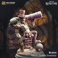Brains manic goblin inventor miniature, by GLC3DPrints