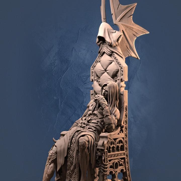 Vampire Lord Dracula Miniature: Gothic Horror RPG Model (32mm/100mm)