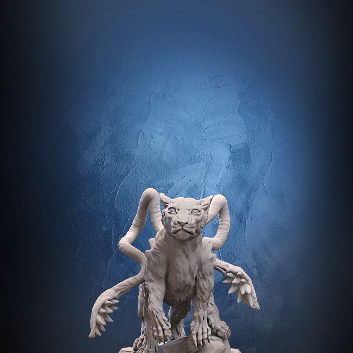 Displacer Beast Miniature – D&D, Pathfinder