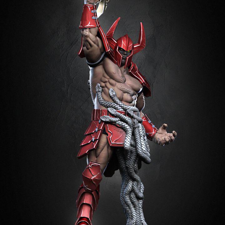 Cobra Inferno Snake-Wrapped Warrior Miniature