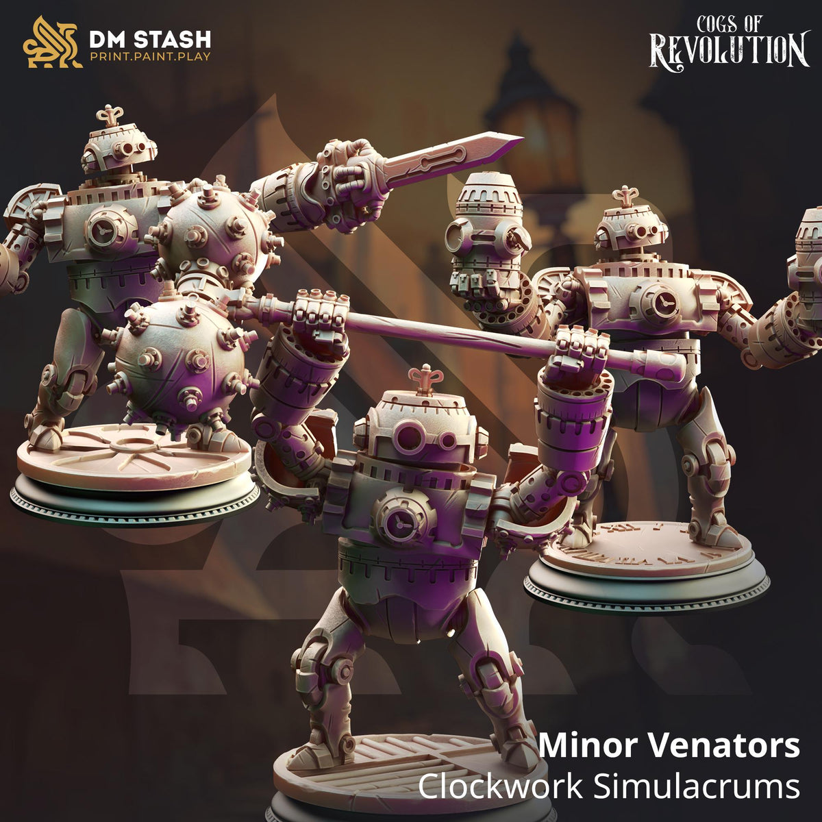 Clockwork Simulacrum miniature, Minor Venator, by GLC3DPrints